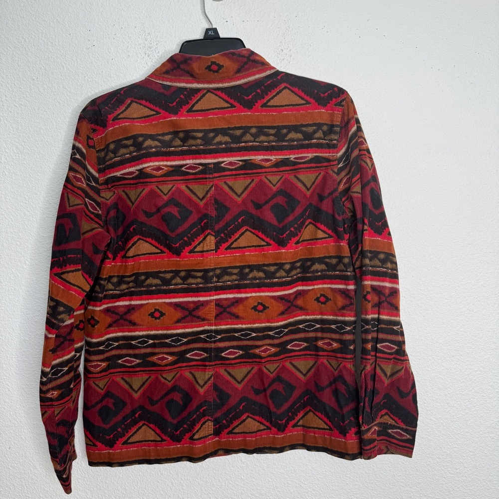 Chico’s Southwestern Print Corduroy Shirt Small - Picture 5 of 8